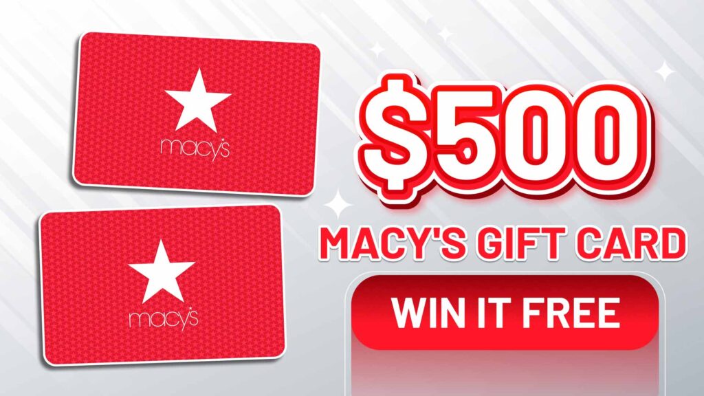 $500 Macy's Gift Card