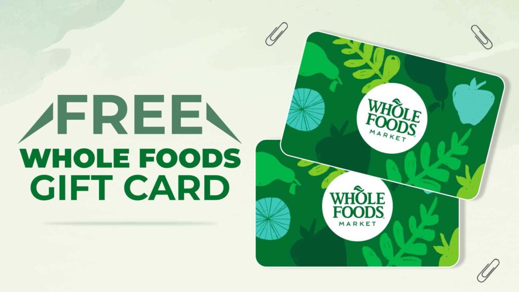 $500 Whole Foods Gift Card