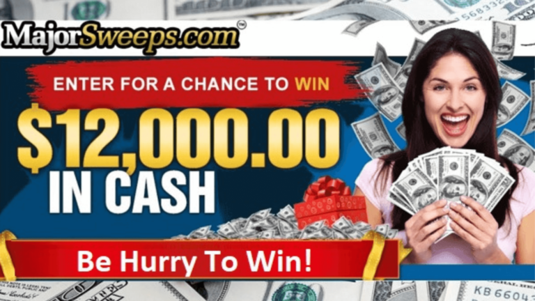 Win Prizes Worth $12,000 with Major Sweeps