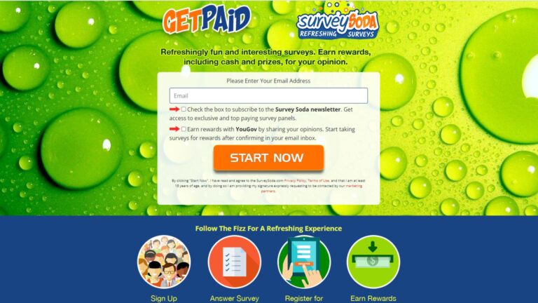 Survey Soda – Reward Yourself with Cash and Exciting Prizes