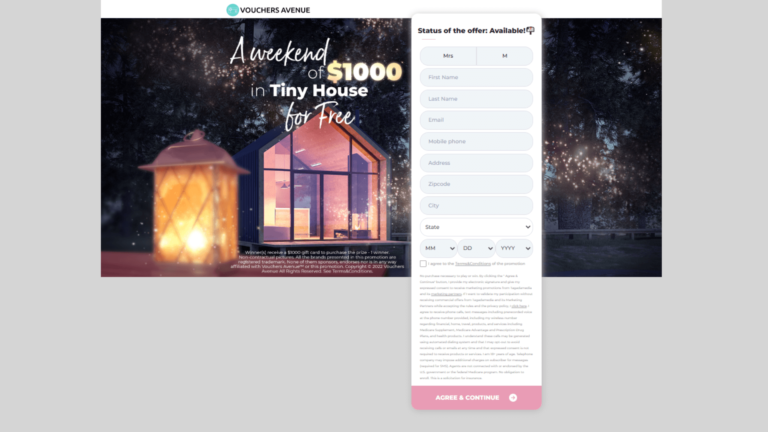 Vouchers Avenue – $1000 Tiny Home Vacation!